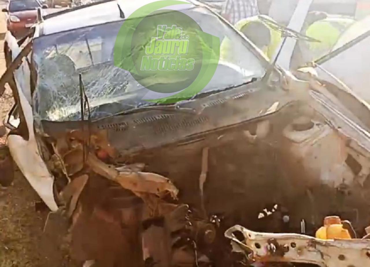 Acidente entre picape e caminhão na BR-163 deixa motorista em estado grave em cidade de MT