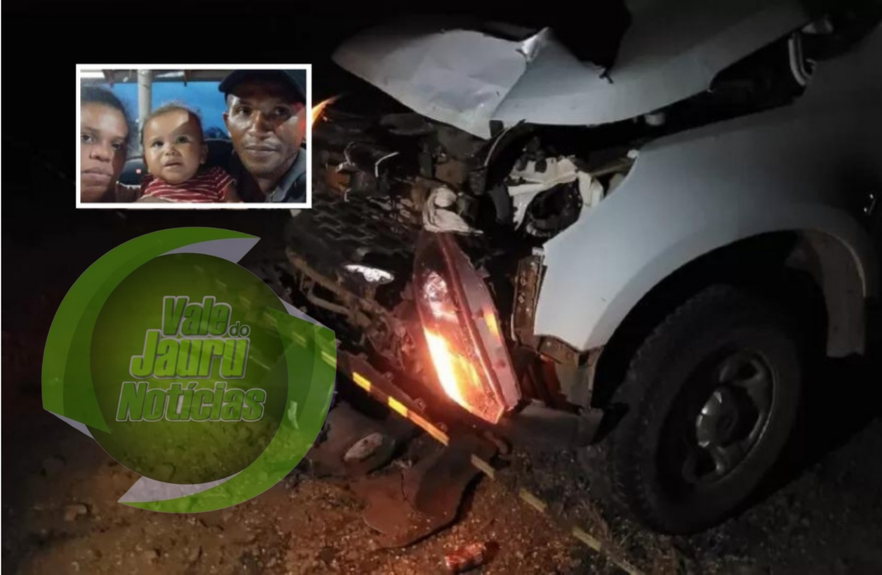 Casal e bebê morrem em acidente entre motocicleta e caminhonete em rodovia de MT