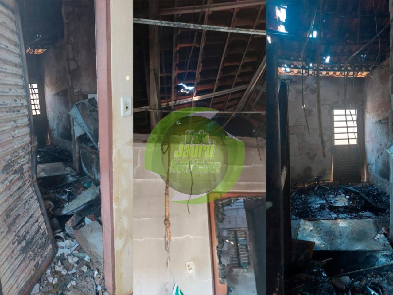 Filho com transtornos mentais destrói residência de sua mãe ateando fogo em Cáceres