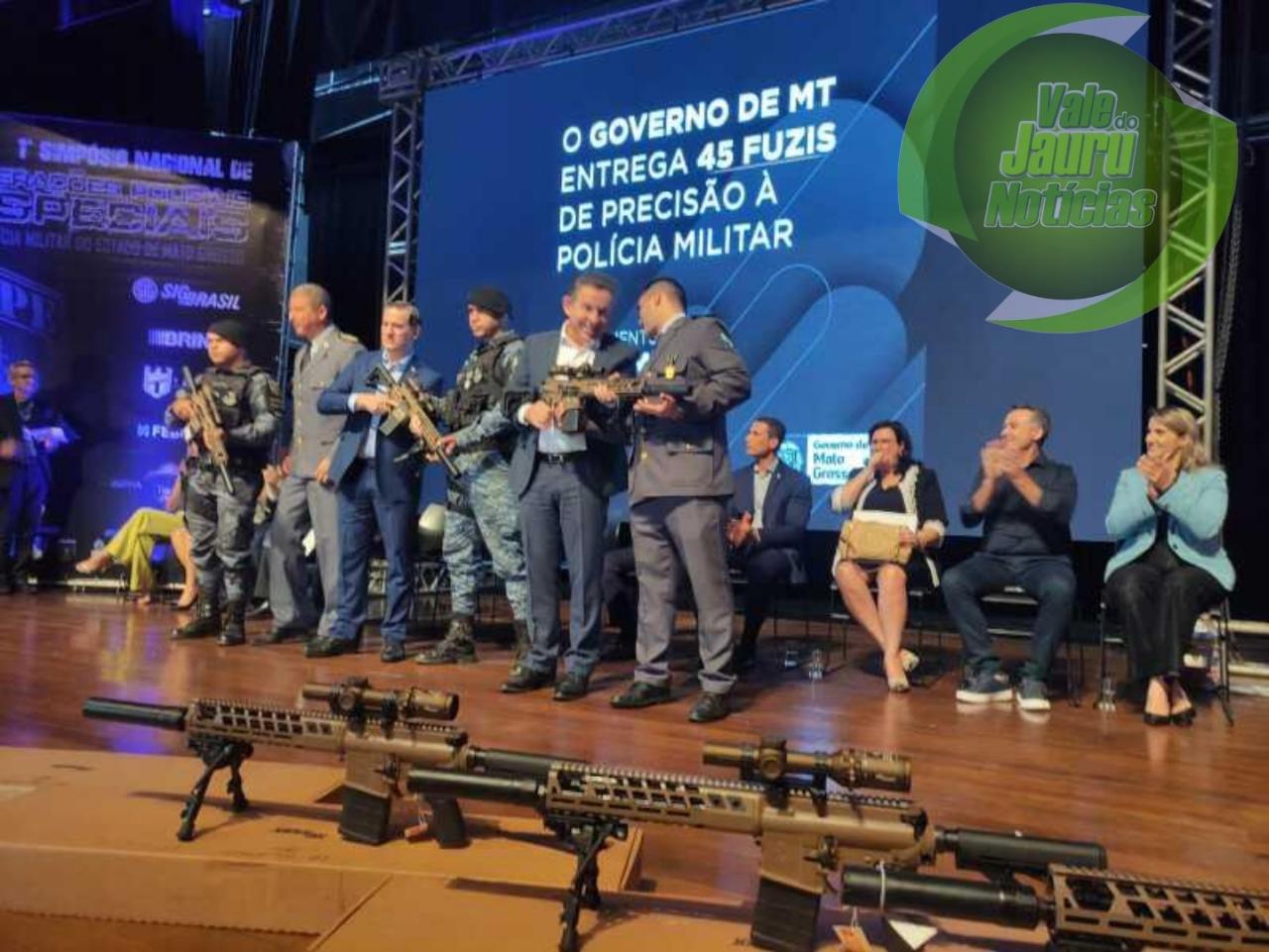 Governo entrega 45 fuzis de precisão para Batalhão de Forças Especiais de MT; INVESTIMENTO DE R$ 1,2 MILHÃO