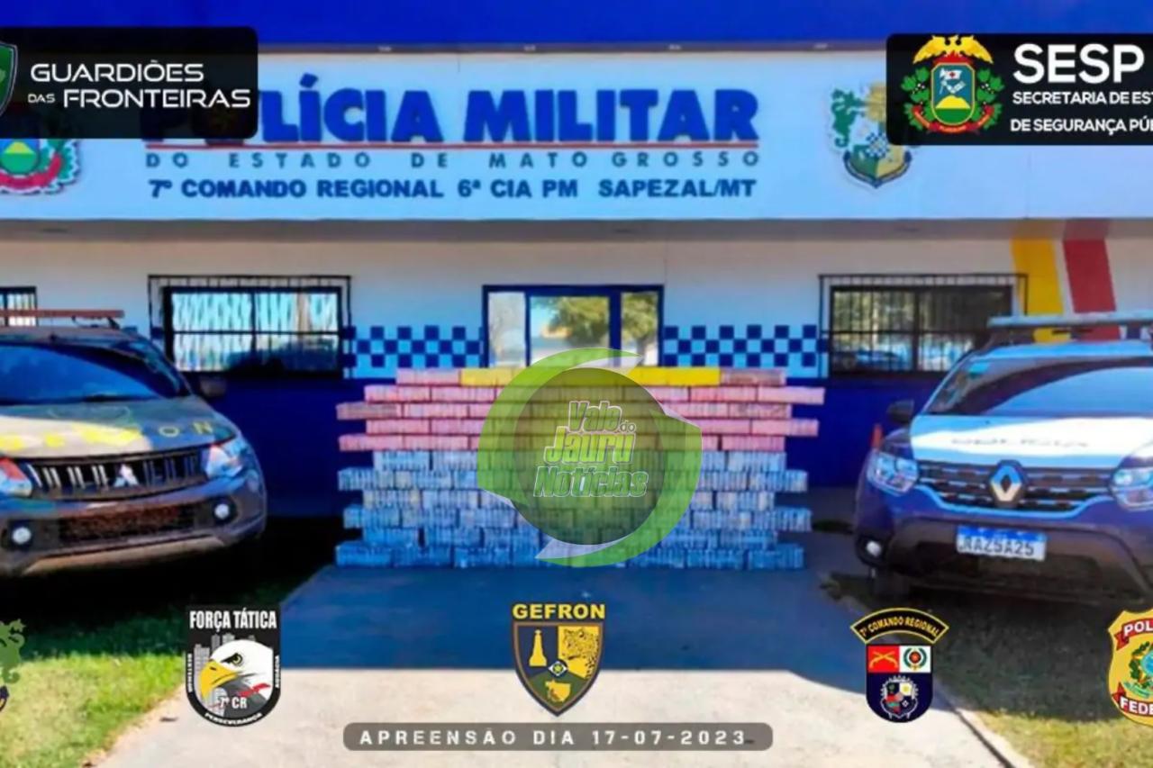 Mais de 800 kg de cocaína são apreendidos pelo Gefron e um suspeito acaba sendo morto em confronto