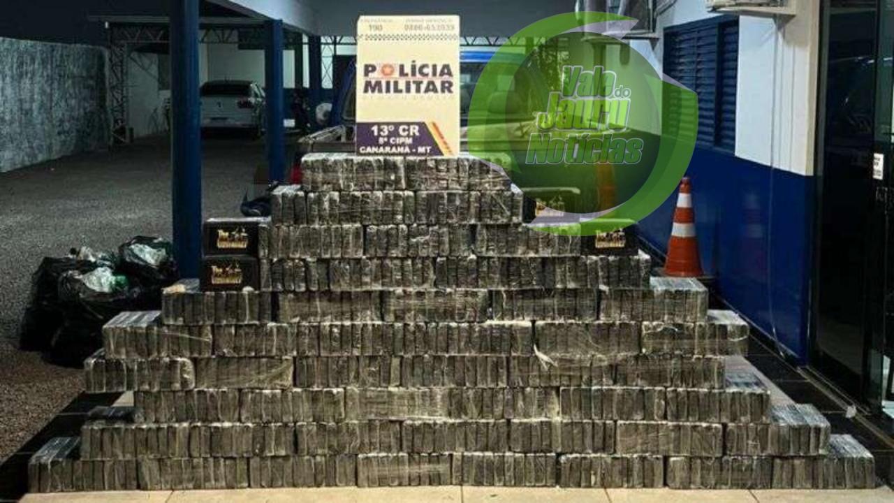 Polícia Militar apreende caminhonete com 542 quilos de cocaína; um foi preso