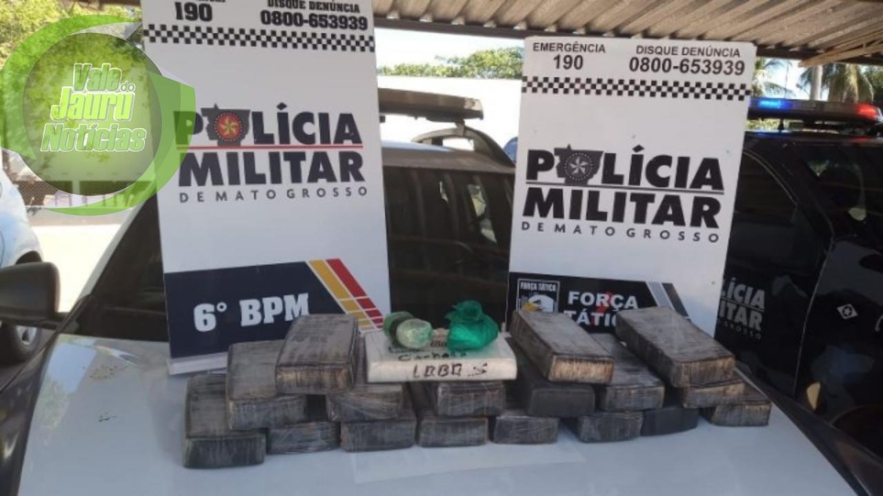 POLICIA MILITAR PRENDE SUSPEITOS COM GRANDE QUANTIDADE DE DROGAS EM CÁCERES