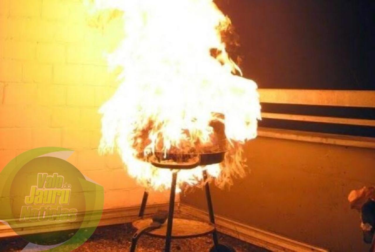 Homem de 59 anos tenta acender churrasqueira com álcool e acaba com 80% do corpo queimado