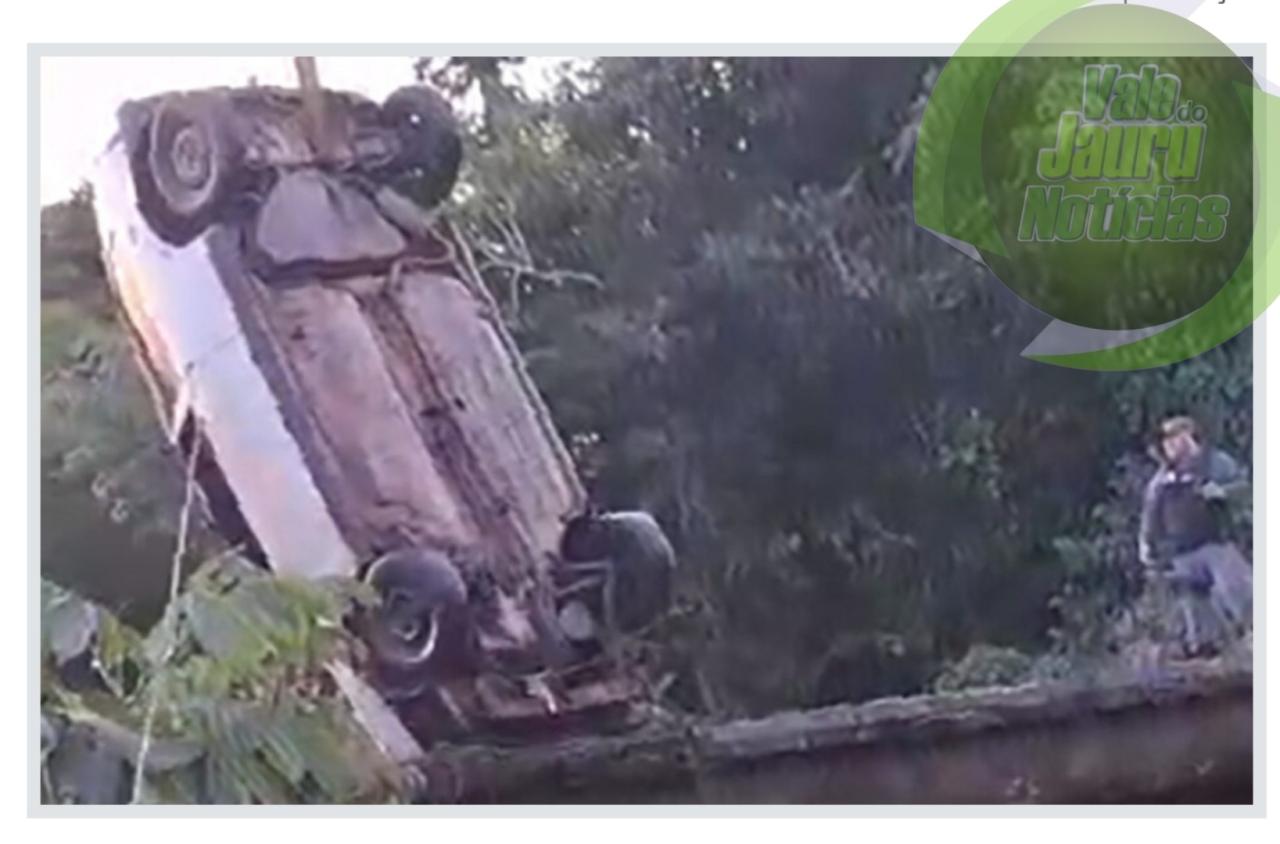Idoso de 90 anos e mulher morrem após Fiat  Uno cair de ponte em Mato Grosso