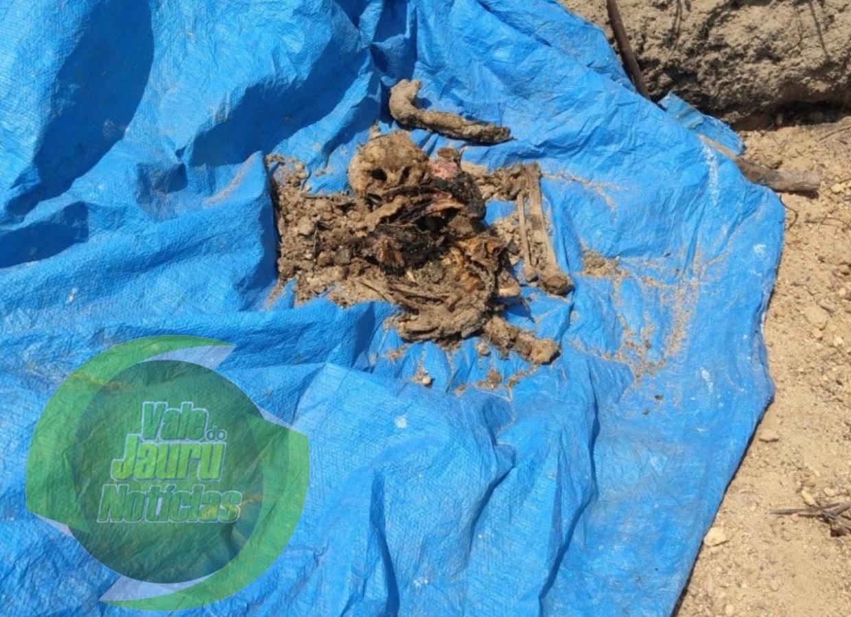 Ossada humana carbonizada é encontrada em garimpo de Nova Bandeirantes