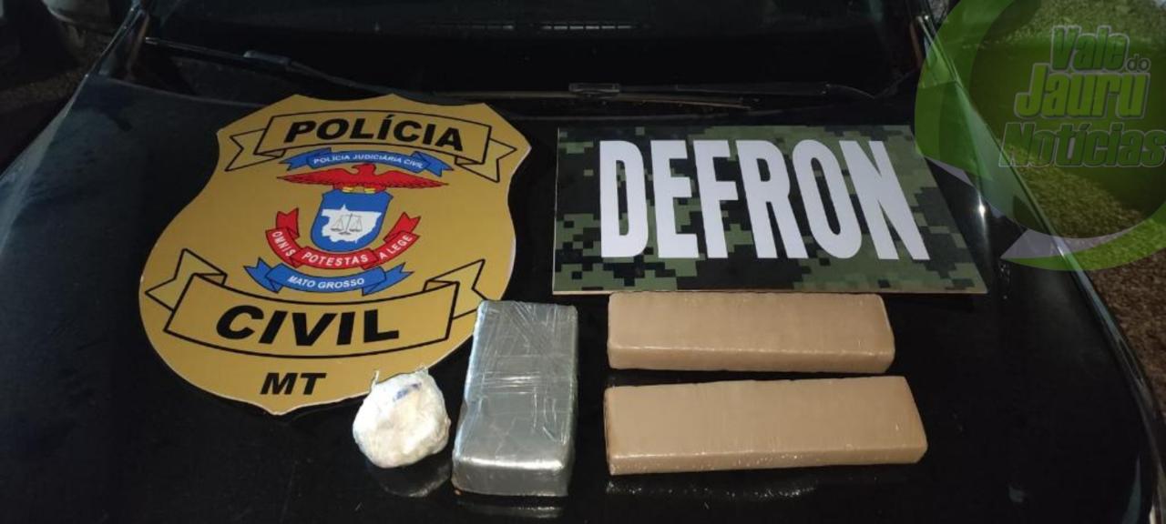 Polícia Civil apreende adolescente de 14 anos com quatro tabletes de drogas na região de fronteira