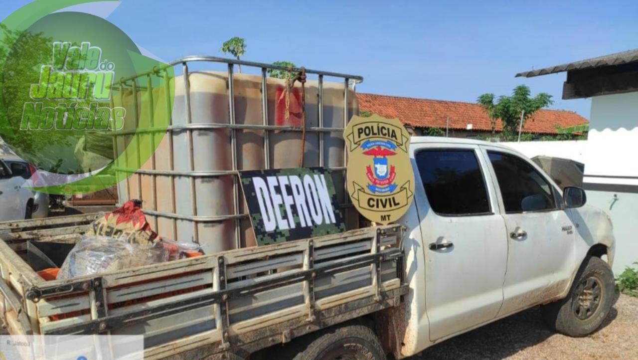 Polícia Civil prende 8 pessoas que transportavam combustível para garimpos ilegais na fronteira