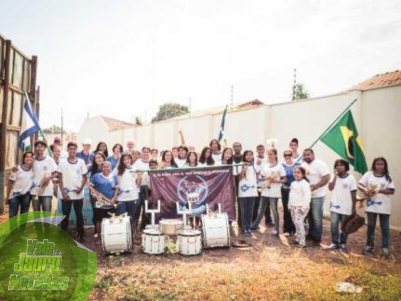 Projeto de fanfarra transforma realidade de jovens da EE Prof Ana Maria das Graças de Souza Noronha de Cáceres