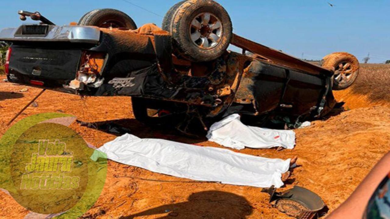 Hilux capota e deixa duas mulheres mortas e quatro feridos em zona rural de MT