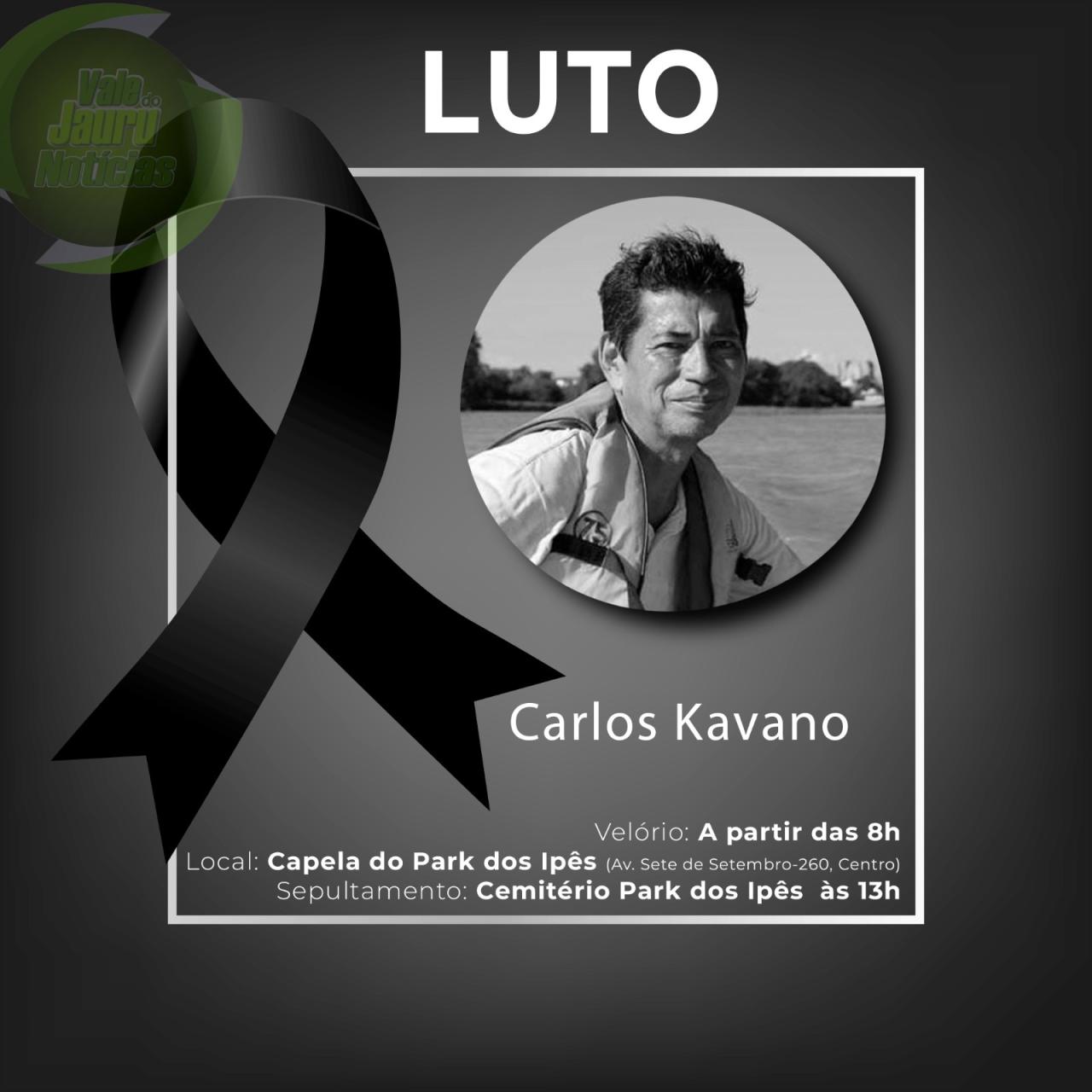 Nota de pesar: Morre aos 65 anos o ex-diretor de imagens Carlos Kavano em Cáceres