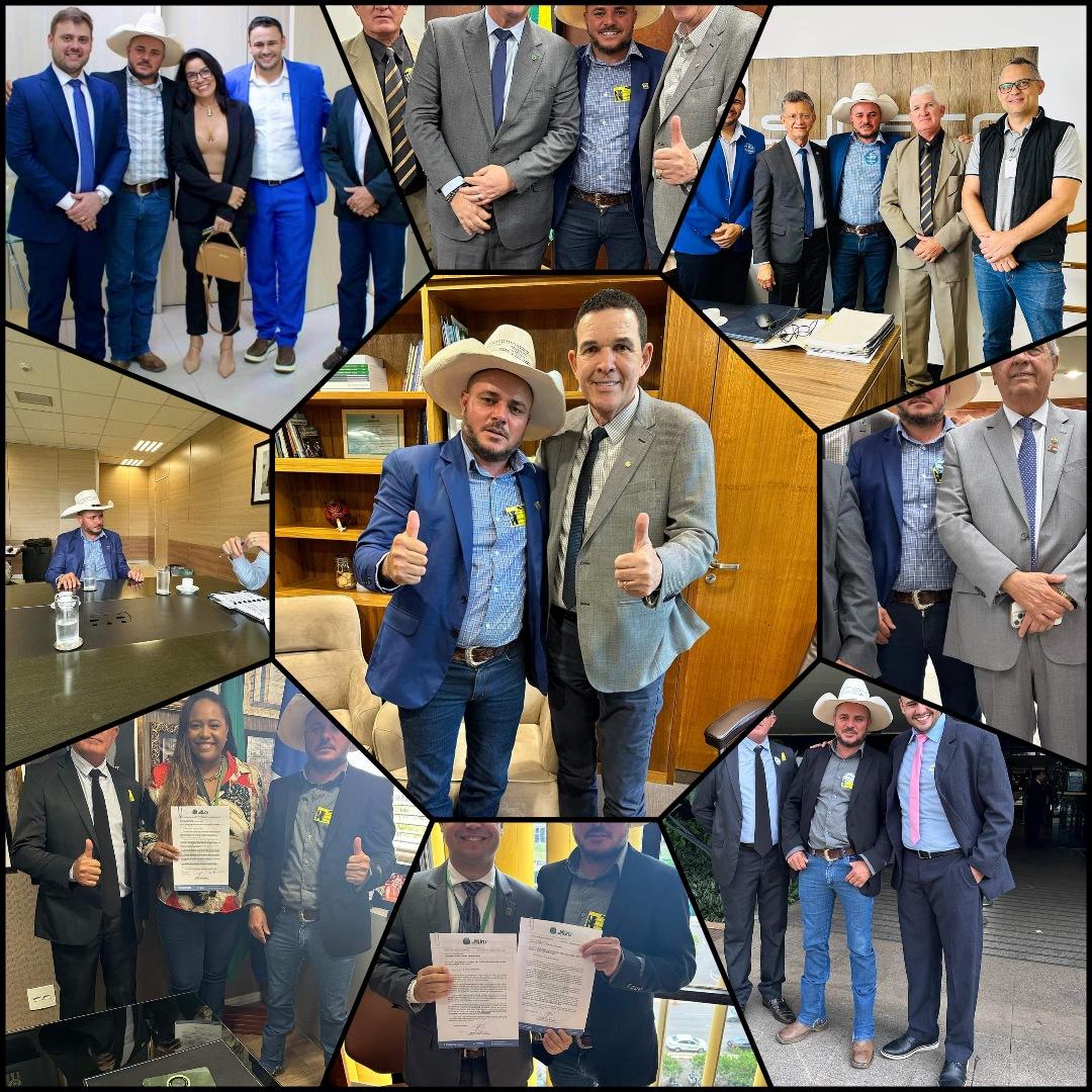 Prefeito Passarinho e presidente da câmara João Leite se reúnem em Brasília com diversas autoridades políticas