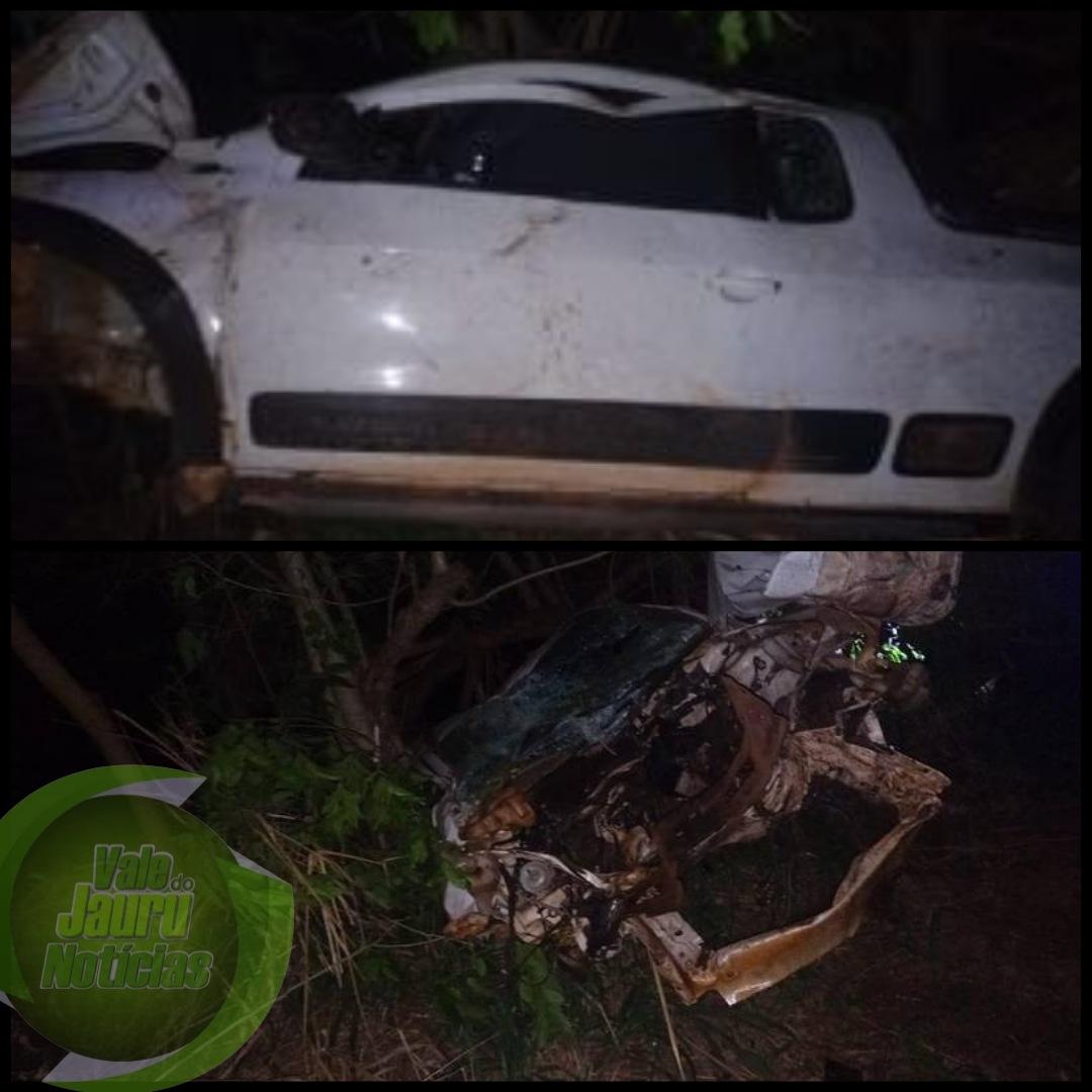 Veículo sai da pista  nesta noite de domingo na MT-175, que liga Mirassol à 4 Marcos,e deixa feridos