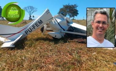 Advogado e piloto morrem em queda de avião