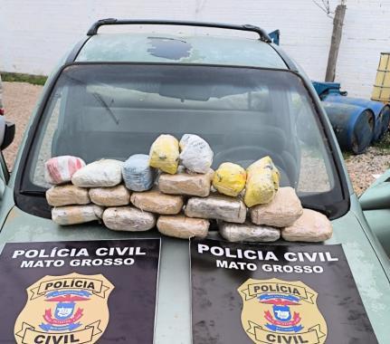 Criminoso é preso com maconha trazida da Bolívia para MT