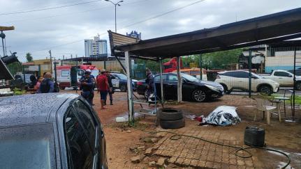 Dono de oficina é morto no pátio da empresa em VG