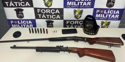 Homem de 36 anos é preso por agredir esposa e por disparos de arma de fogo
