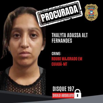 Polícia procura acusada de roubo a comércio do Jd. Itália