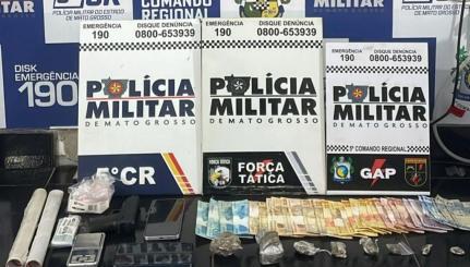 Casal de faccionados é preso por tráfico de drogas em MT
