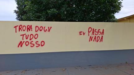 Polícia reforça ação contra pichação em cidade do interior