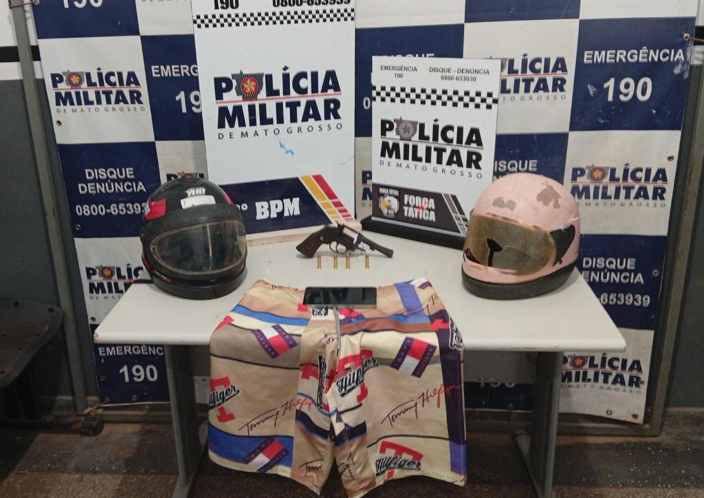 Polícia Militar prende três faccionados em flagrante suspeitos por homicídio de homem em Cáceres.