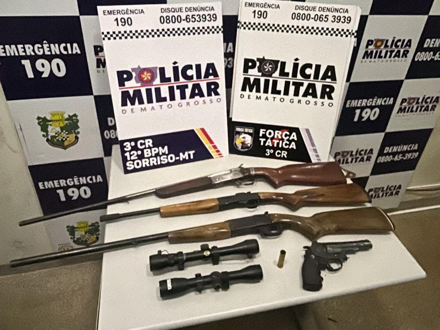 Força Tática prende suspeito de comércio ilegal de armas de fogo.