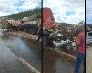Grave acidente entre 4 veículos deixa dois mortos e 5 feridos.