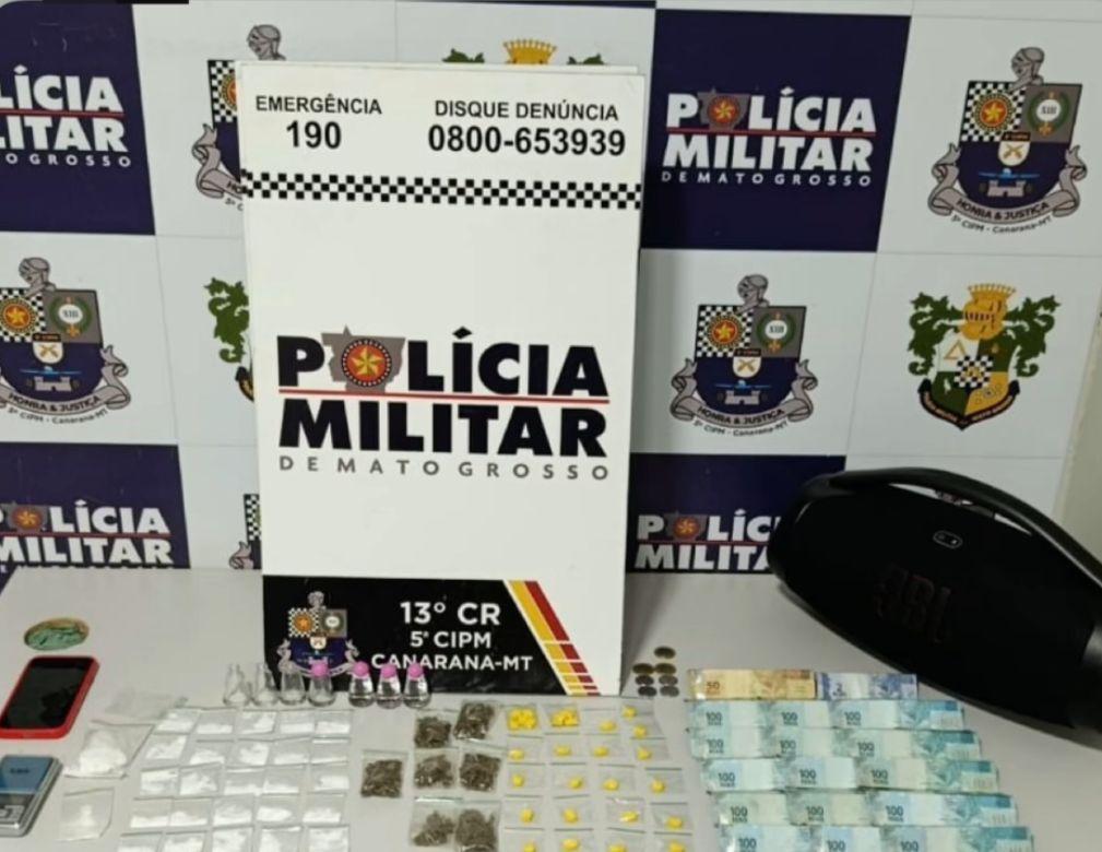 Local da apreensão seria ponto de venda de drogas de uma facção criminosa.