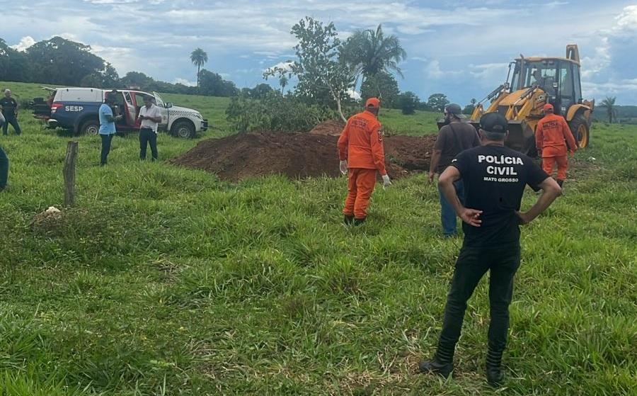 Polícia Civil localiza corpo durante investigação de desaparecimento.