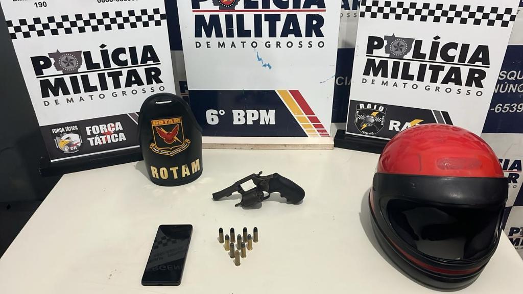 Dois faccionados são presos pela PM após invadirem residência em busca de rival em Cáceres.