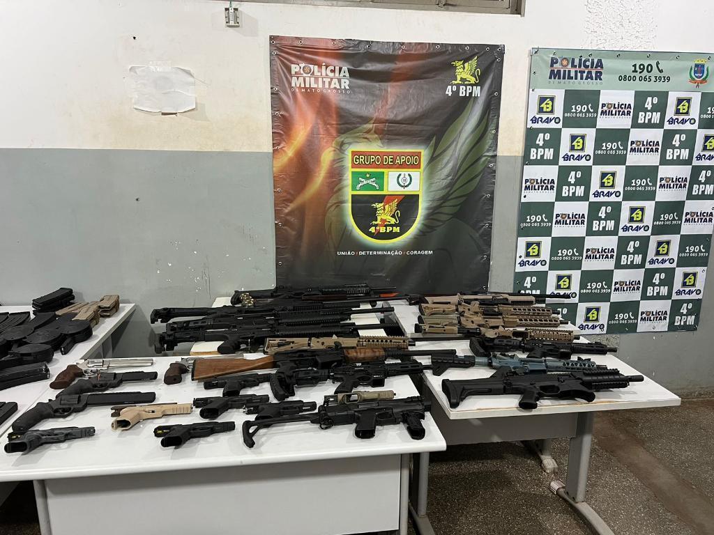 Governo de MT moderniza forças de segurança e apreende 15 mil armas ilegais.