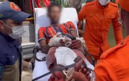 Homem desconfia de furto e tenta cortar a mão de vizinho com facão.