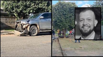 Advogado morre em acidente entre moto e caminhonete.