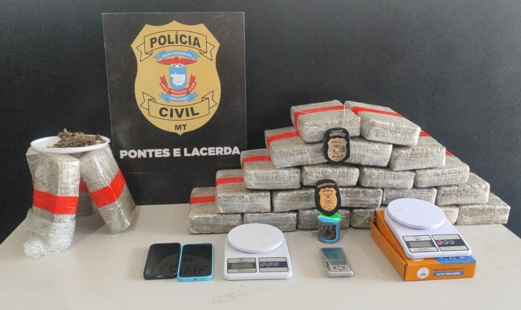 Polícia Civil desarticula esquema de distribuição de entorpecentes em Pontes e Lacerda.