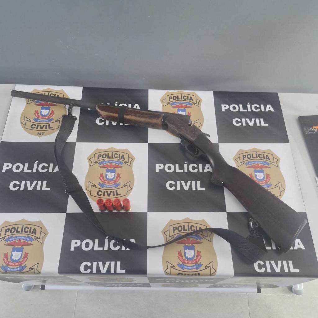 Polícia Civil MT prende homem condenado pela Justiça do Estado de Minas Gerais.