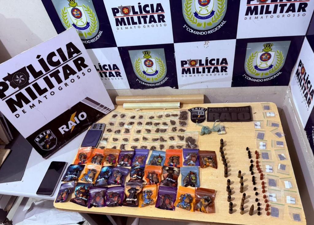 Companhia Raio prende dois homens com drogas e munições.