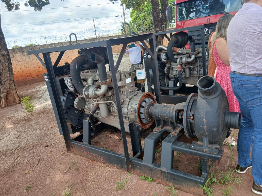 Dois motores apreendidos pela Polícia Civil são doados para o Conseg de Pontes e Lacerda.