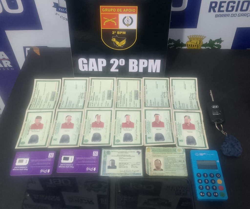 Homem é preso pela PM com documentos falsos em abordagem na MT-100.