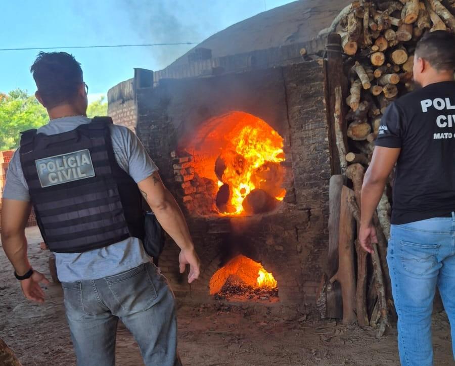 Polícia Civil incinera 48 kg de drogas.