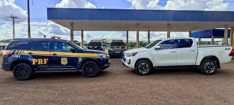 PRF recupera veículo com sinais de adulteração e registro de roubo na BR-070.