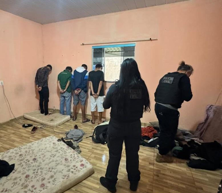 Polícia Civil cumpre mandados contra faccionados envolvidos em homicídios em Comodoro.