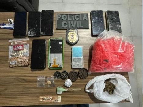 Polícia Civil cumpre prisão de faccionado envolvido com tráfico de drogas.