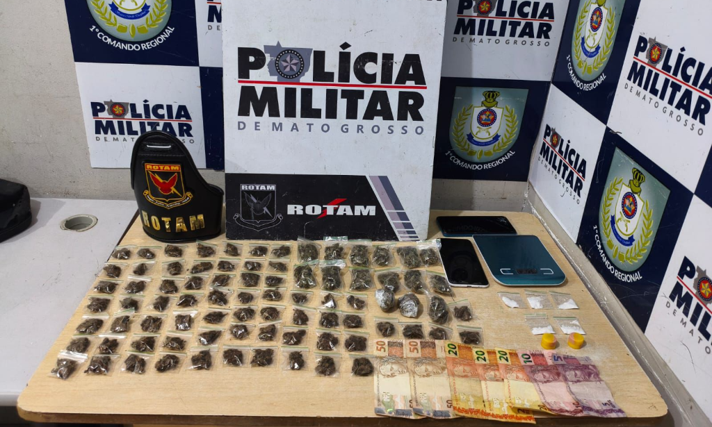 Rotam apreende três adolescentes com 88 porções de entorpecentes.