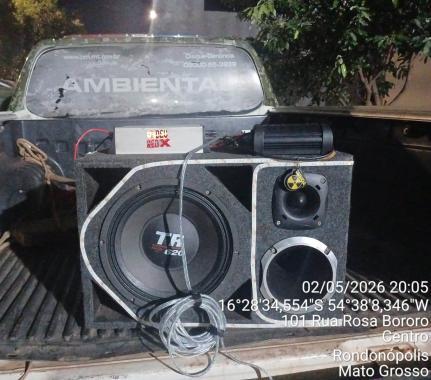Som alto termina com prisão e apreensão de equipamento.