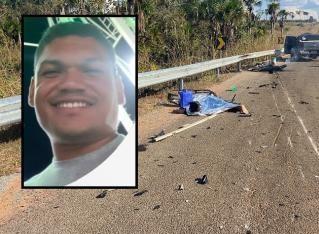 Acidente na MT-010 deixa um morto e uma mulher em estado grave.