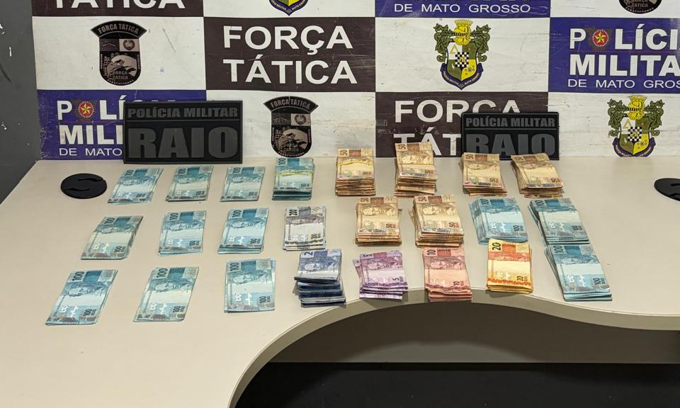 Força Tática apreende adolescente com R$ 73,7 mil em dinheiro de facção criminosa.