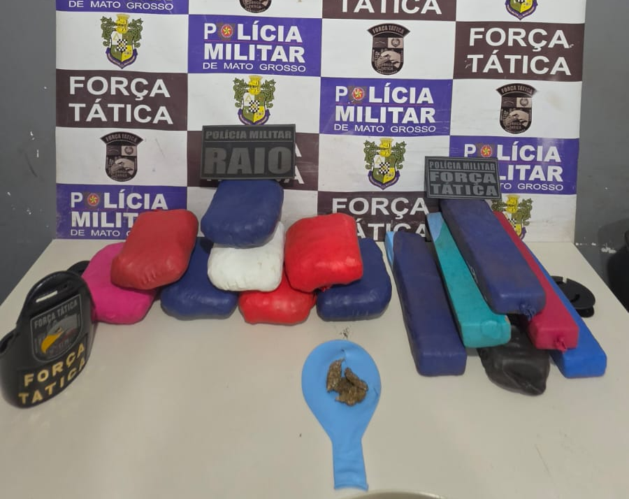 Força Tática prende mulher com 11 quilos de drogas.