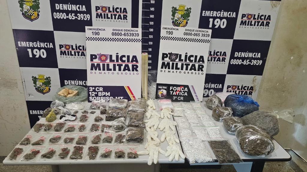 Força Tática prende três faccionados por tráfico de drogas.