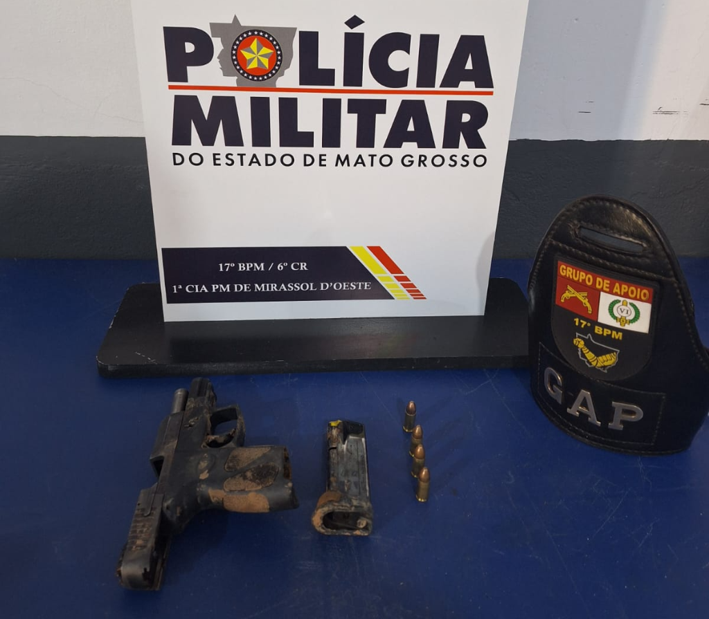 Polícia Militar apreende adolescente faccionado por homicídio em Mirassol d’Oeste.