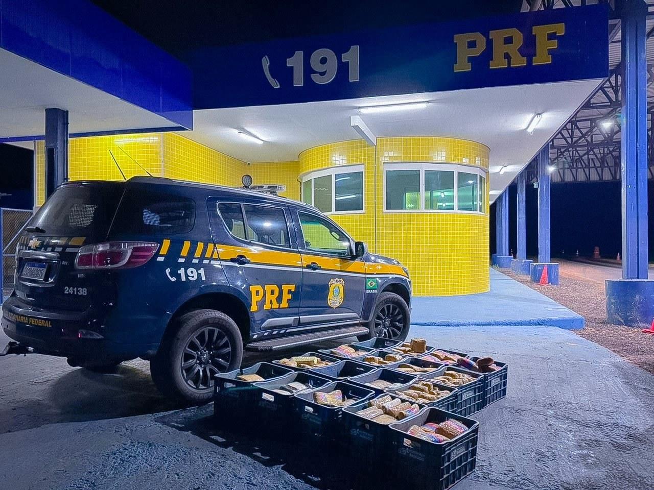 PRF apreende mais de 280 quilos de drogas em ações na BR-364.